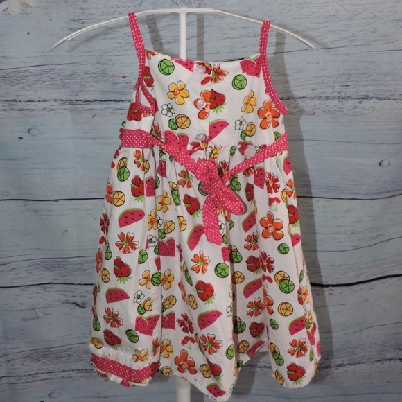 So La Vita Sundress Sleeveless Watermelon 4T - Picture 7 of 7